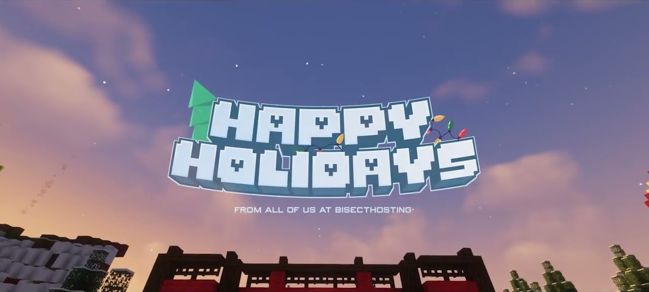 2022 holiday video title card