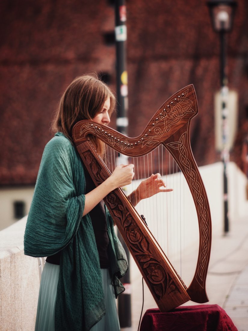 Harpist on the street